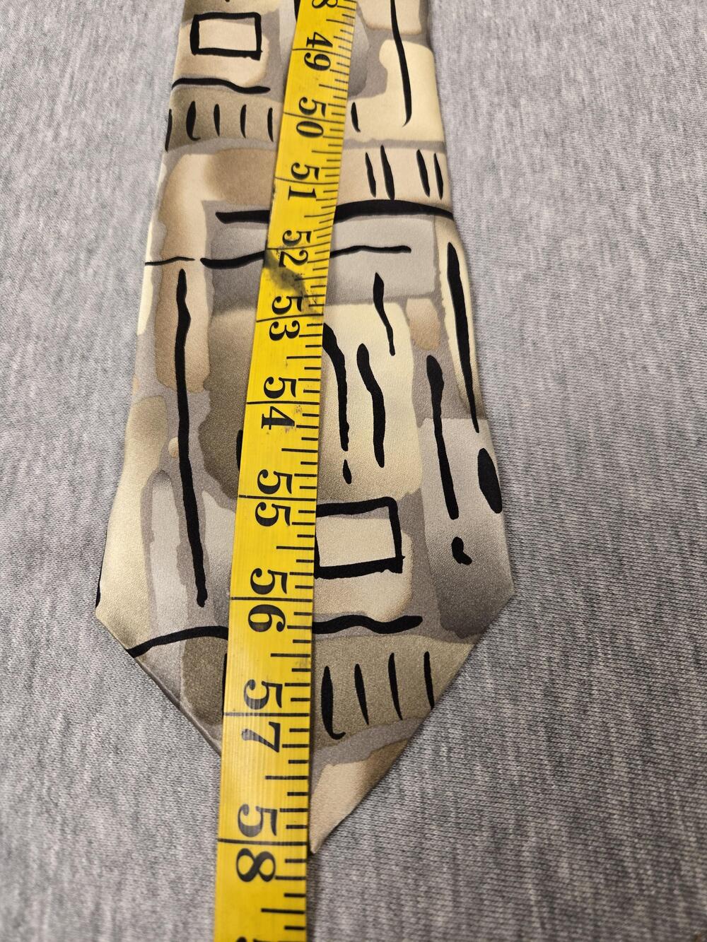 J Garcia Tie Mens One Size Beige Tennis Shoe Escape Limited Edition Abstract